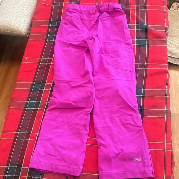 LL Bean Snowpants Kids Fushia pink Size 10 - Picture 2 of 7